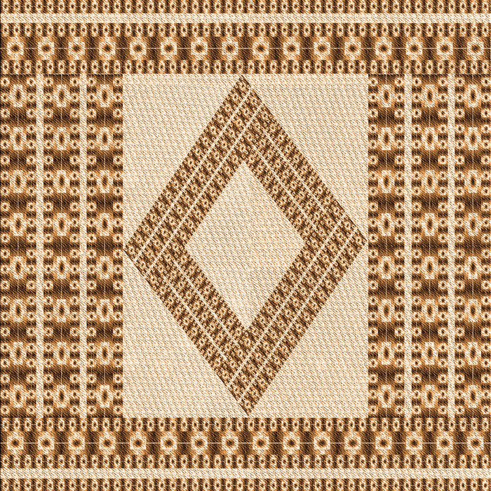 Patterned Mahogany Brown Rug, pat2323org