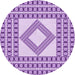 Square Patterned Blossom Pink Rug, pat2323pur