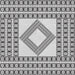 Square Patterned Gray Novelty Rug, pat2323