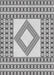 Patterned Gray Novelty Rug, pat2323