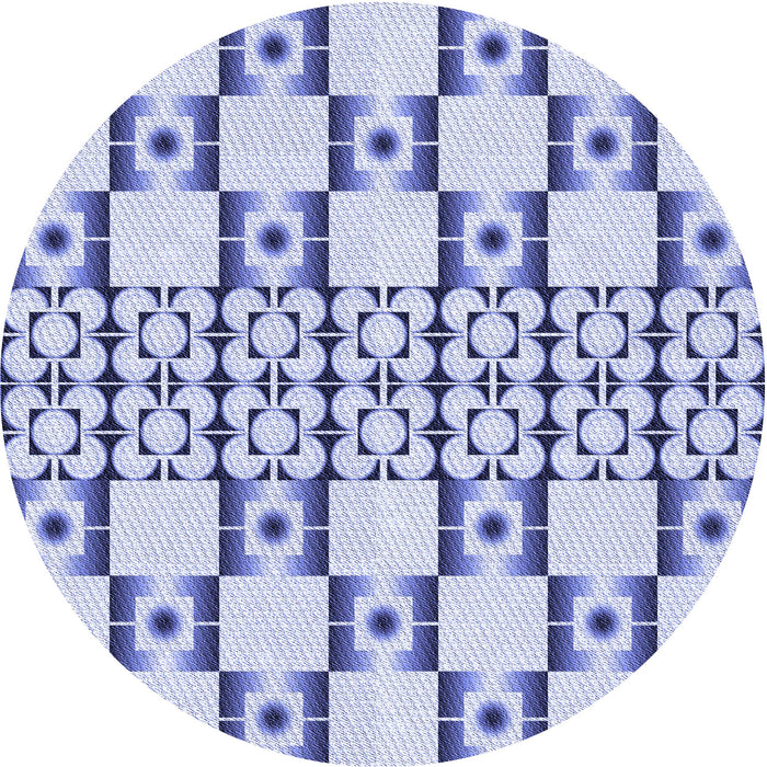 Square Machine Washable Transitional Blue Rug in a Living Room, wshpat2324blu