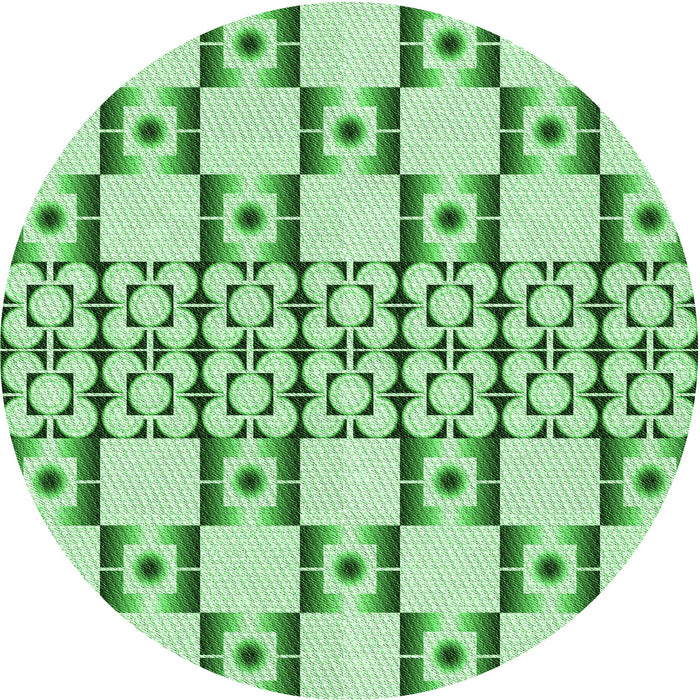 Square Machine Washable Transitional Light Green Rug in a Living Room, wshpat2324grn