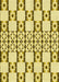 Patterned Dark Golden Brown Rug, pat2324yw