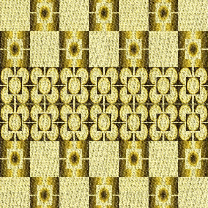 Patterned Dark Golden Brown Rug, pat2324yw
