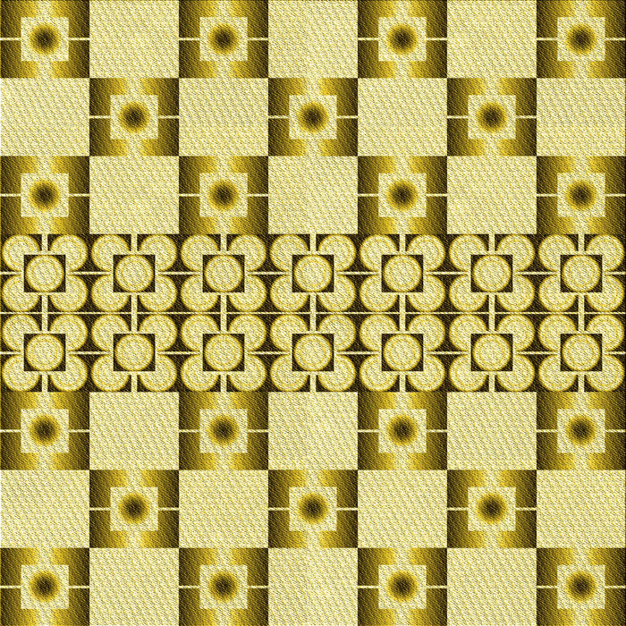 Round Machine Washable Transitional Dark Golden Brown Rug, wshpat2324yw