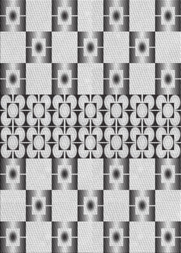 Patterned Platinum Gray Novelty Rug, pat2324