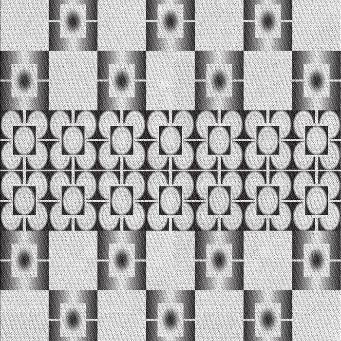 Patterned Platinum Gray Novelty Rug, pat2324