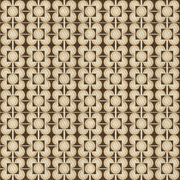 Round Machine Washable Transitional Khaki Gold Rug, wshpat2325brn