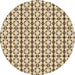 Square Machine Washable Transitional Khaki Gold Rug in a Living Room, wshpat2325brn