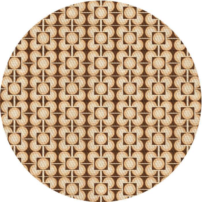 Square Patterned Red Rug, pat2325org