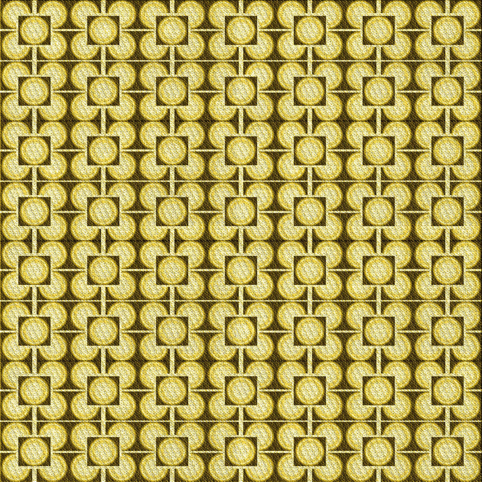 Round Machine Washable Transitional Dark Yellow Green Rug, wshpat2325yw