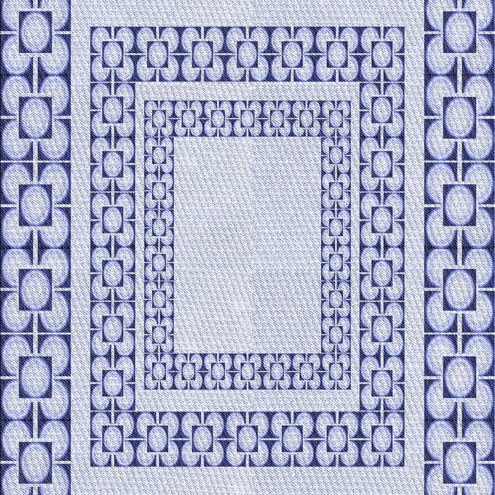 Machine Washable Transitional Blue Rug, wshpat2326blu