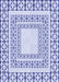 Patterned Blue Rug, pat2326blu