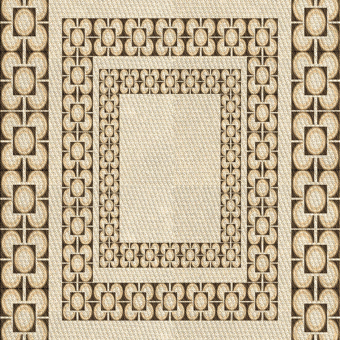 Patterned Golden Blonde Gold Rug, pat2326brn