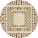 Square Patterned Golden Blonde Gold Rug, pat2326brn