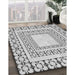 Machine Washable Transitional Platinum Gray Rug in a Family Room, wshpat2326gry