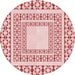 Square Machine Washable Transitional Red Rug in a Living Room, wshpat2326rd