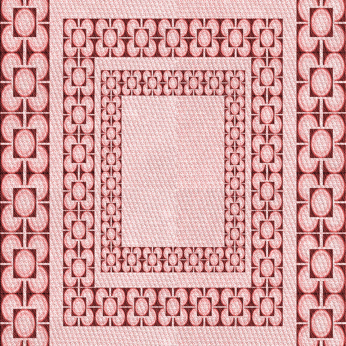 Patterned Red Rug, pat2326rd