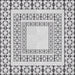 Square Patterned Gray Novelty Rug, pat2326