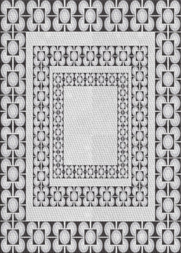 Patterned Gray Novelty Rug, pat2326