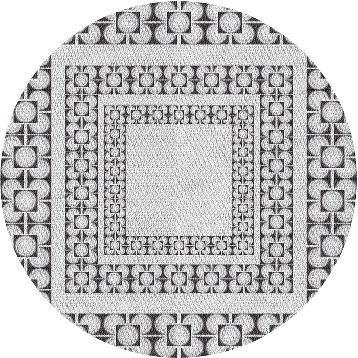 Square Machine Washable Transitional Gray Rug, wshpat2326