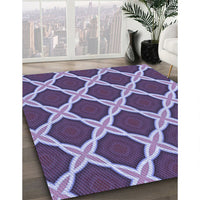 Patterned Purple Rug, pat2327blu