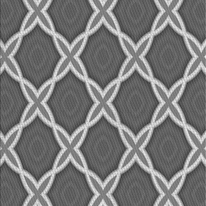 Machine Washable Transitional Dark Gray Rug, wshpat2327gry