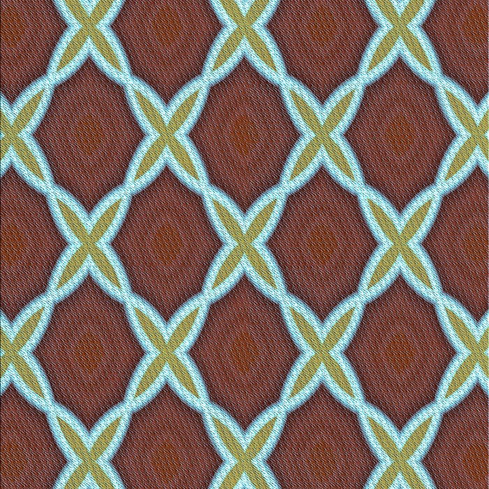 Machine Washable Transitional Saffron Red Rug, wshpat2327lblu