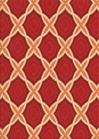 Machine Washable Transitional Orange Rug, wshpat2327org