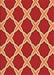 Patterned Orange Rug, pat2327org