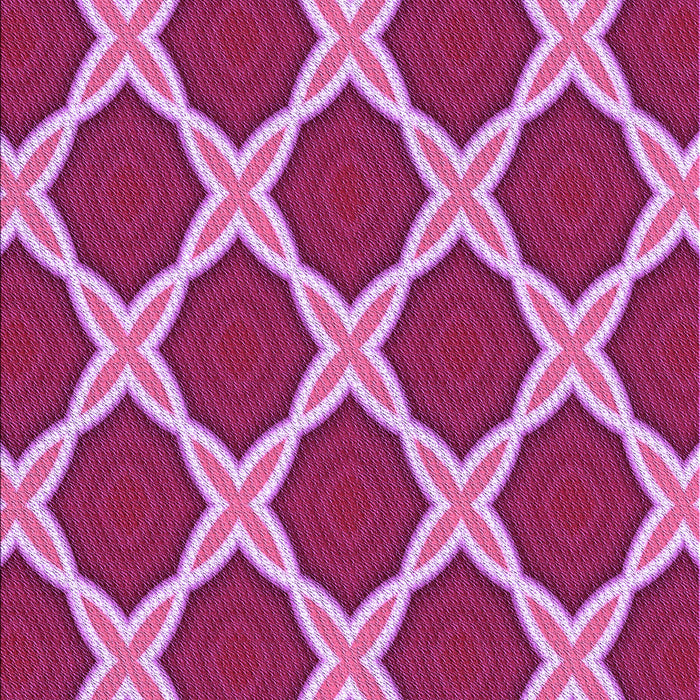 Patterned Raspberry Red Rug, pat2327pur