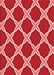 Patterned Red Rug, pat2327rd