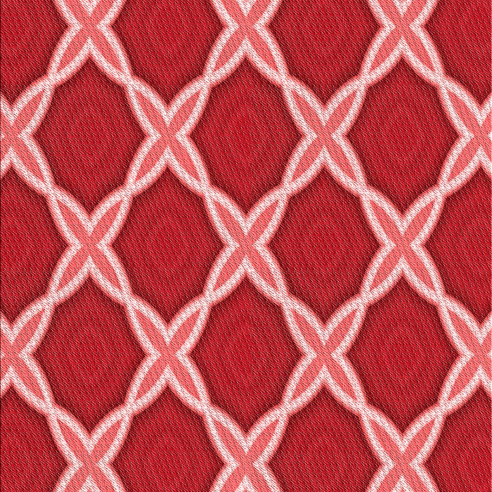 Patterned Red Rug, pat2327rd