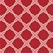 Round Patterned Red Rug, pat2327rd