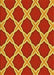 Patterned Orange Rug, pat2327yw