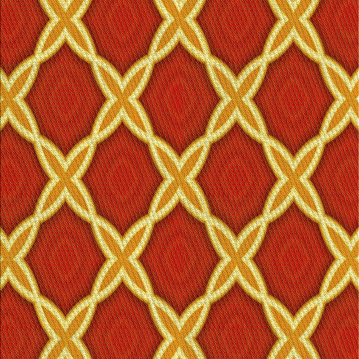 Patterned Orange Rug, pat2327yw