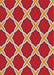 Machine Washable Transitional Tangerine Pink Rug, wshpat2327