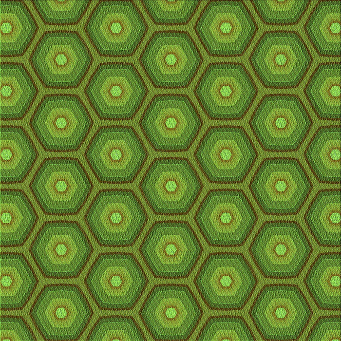 Round Patterned Seaweed Green Rug, pat2328grn