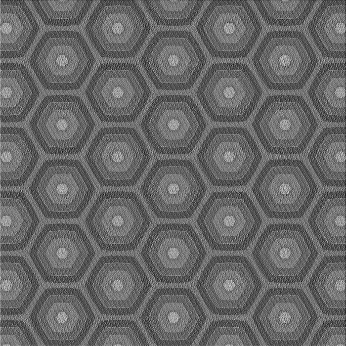 Round Machine Washable Transitional Gray Rug, wshpat2328gry