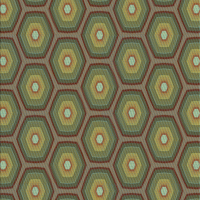 Patterned Sepia Brown Rug, pat2328lblu