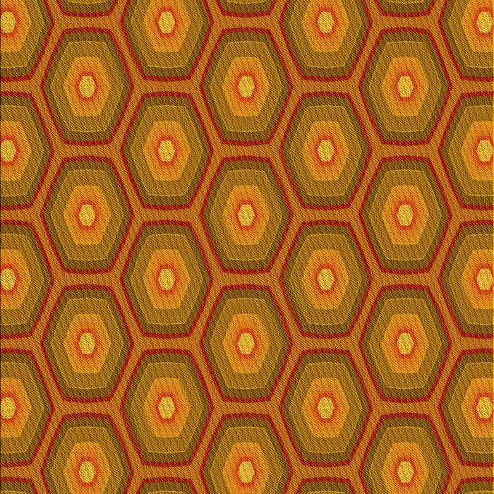 Machine Washable Transitional Neon Orange Rug, wshpat2328yw