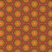 Square Patterned Orange Novelty Rug, pat2328