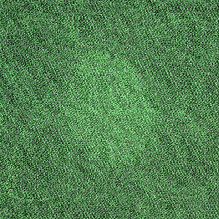 Round Machine Washable Transitional Forest Green Rug, wshpat2329grn