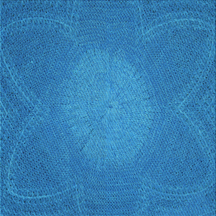 Round Machine Washable Transitional Blue Rug, wshpat2329lblu