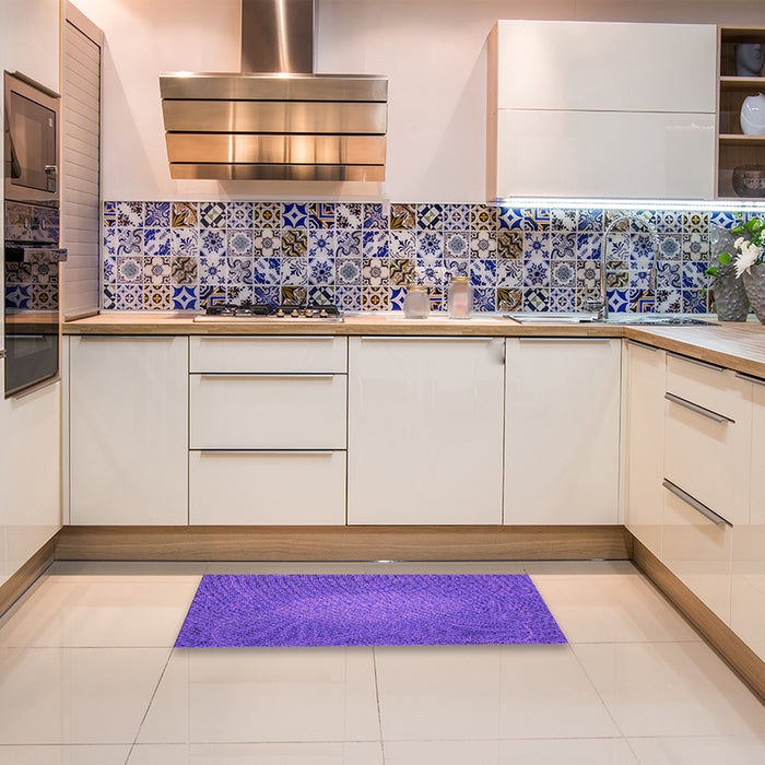 Patterned Purple Rug in a Kitchen, pat2329pur