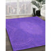 Patterned Purple Rug in Family Room, pat2329pur