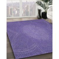 Patterned Purple Novelty Rug, pat2329