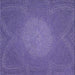 Sideview of Machine Washable Transitional Purple Rug, wshpat2329