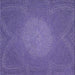 Square Patterned Purple Novelty Rug, pat2329