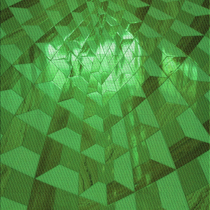 Patterned Green Rug, pat233grn